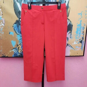 Weekends by Chico's Red Golf Pant
